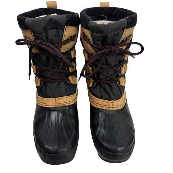 SOREL EDDIE BAUER Vintage Boots Winter Snow Duck Brown Lined Canada‎ Mens 11 - Picture 3 of 11